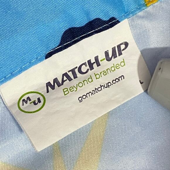 Tampa Bay Rays sz Large Starburst Hawaiian Camp Shirt Blue Floral MLB Button Up - Picture 8 of 8